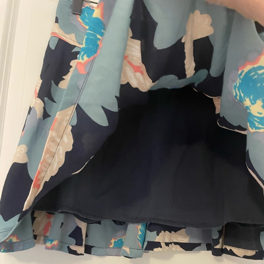 Free People Blue Floral Mini skirt - Picture 4 of 5